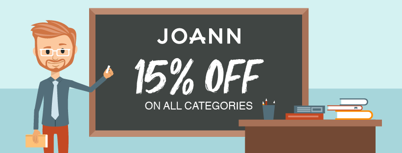 Joann Teacher Discount: All Teachers Can Save Flat 15% On All Categories